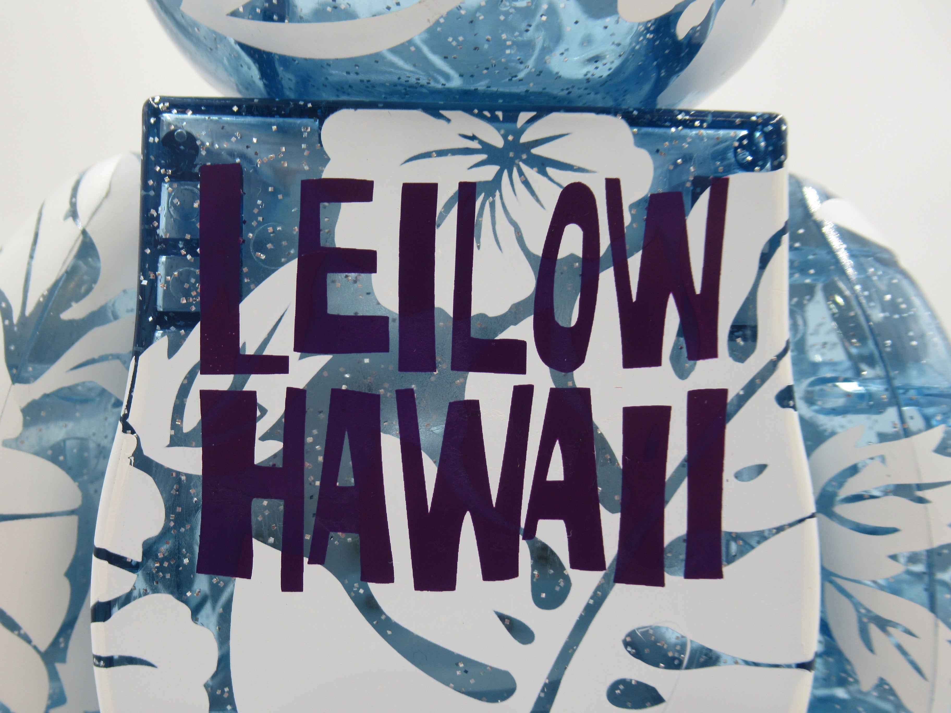 BEARBRICK Leilow Hawaii 400% & 100% Figure Set - Medicom Toy (2007) Blue Art Toy